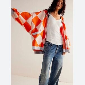 Free People We The Free Checkered Cardigan